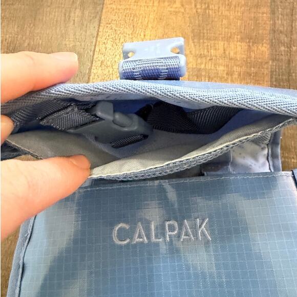 CALPAK Hanging Travel Toiletry Bag Blue Compact Organizer - Picture 11 of 12